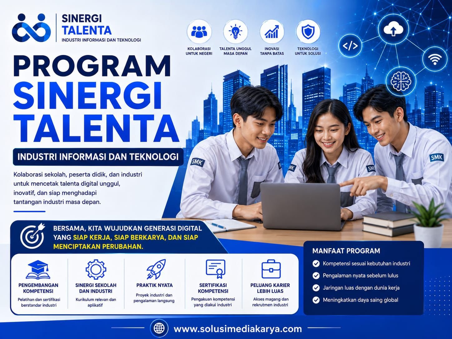 Program Sinergi Talenta Industri Informasi dan Teknologi: Membangun SDM Digital Siap Kerja Melalui Kolaborasi Sekolah dan Industri